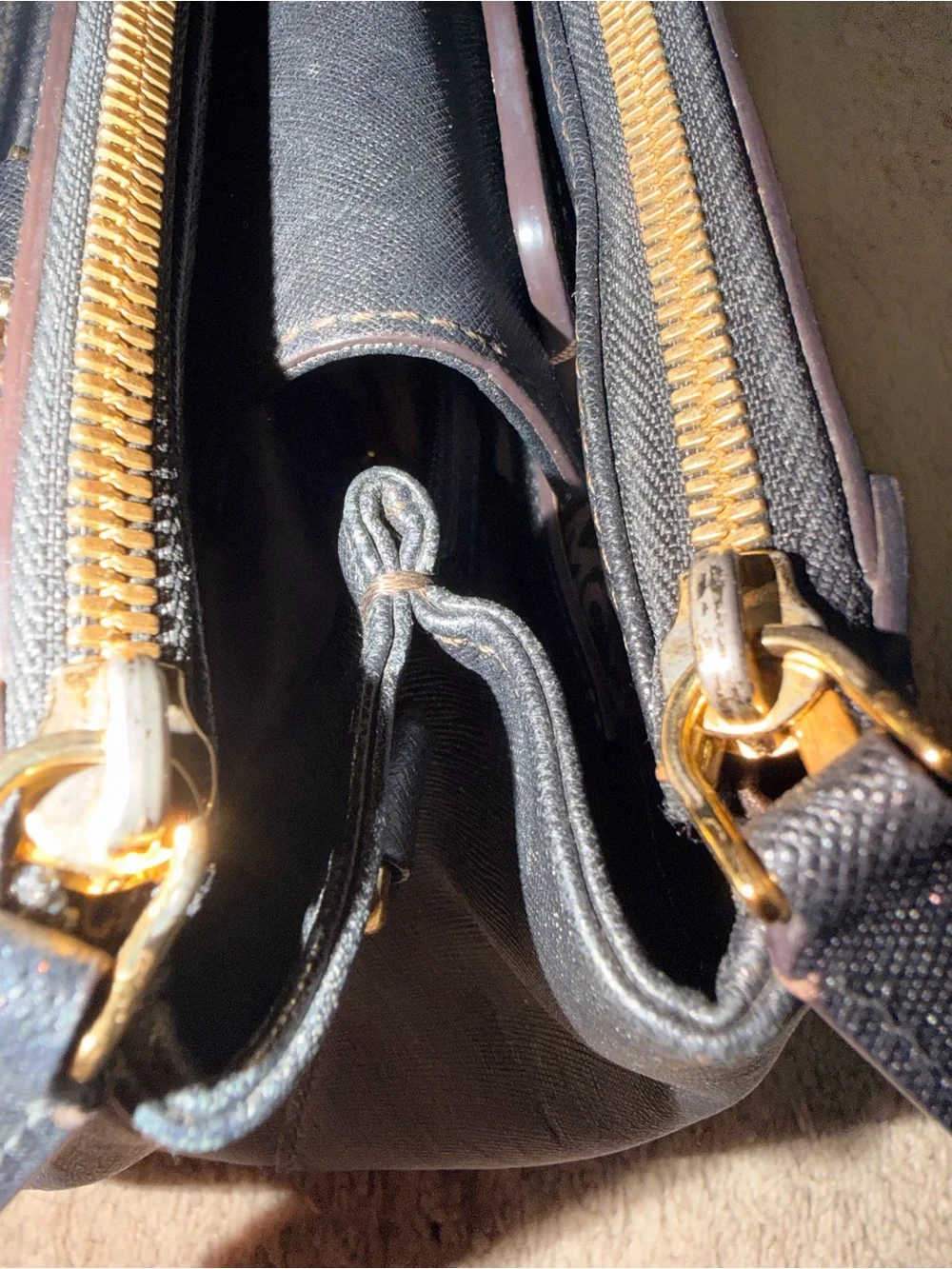 MCM  Nuovo Two-Way Tote in Black Saffiano Leather - Large